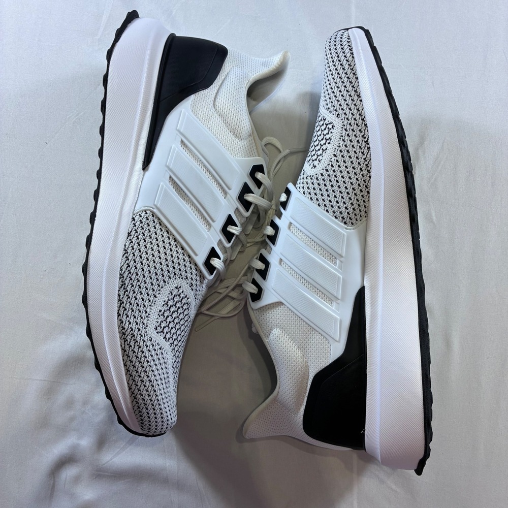 Adidas EQ21 Run Mens Running Shoes White Black IH7549 Size 13